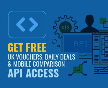 Get Free UK vouchers & Mobile Comparison API Access | RevGlue