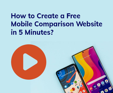How to create a UK mobile comparison website in 5 minutes.